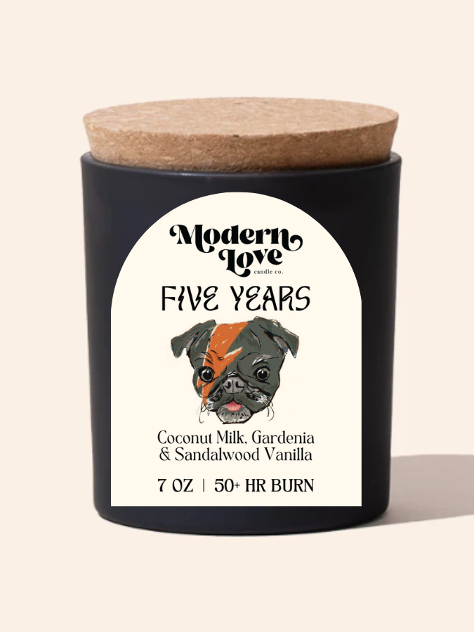 Five Years Candle - Anniversary Raffle 7oz.