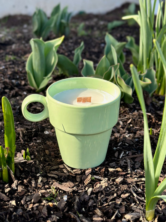 Seafoam Plant Pot Mug - 7 oz.
