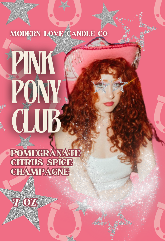 "Pink Pony Club" Candle - 7 oz (PREORDER)