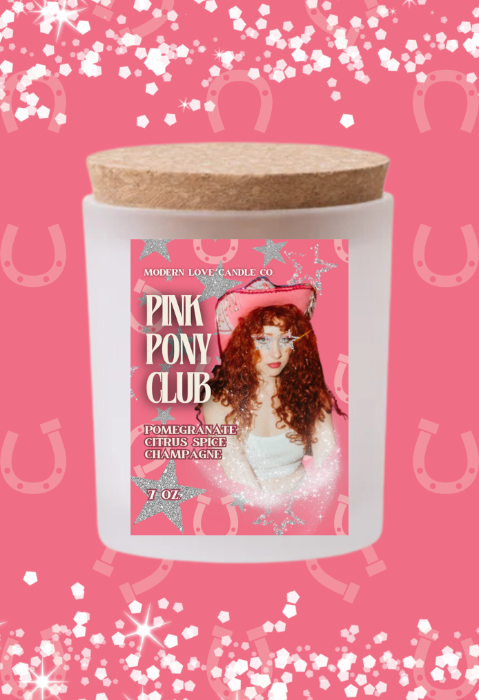 "Pink Pony Club" Candle - 7 oz (PREORDER)