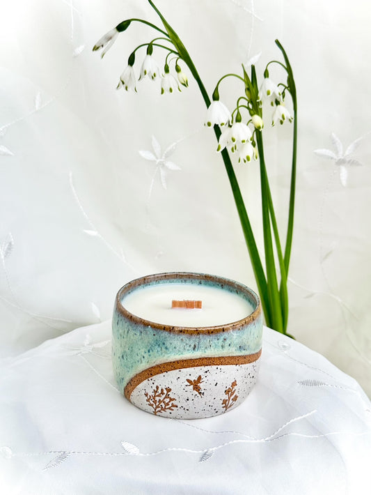 "Peaceful" Fairy Ceramic Candle - 8 oz.
